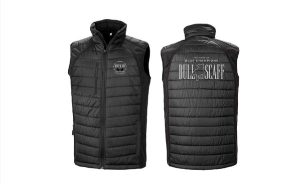 Gilet with bullscaff logo